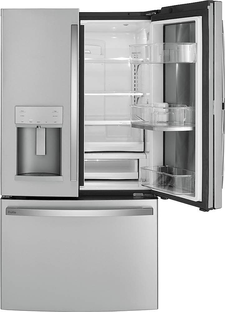 Alt View 12. GE Profile - 27.7 Cu. Ft. French Door-in-Door Refrigerator with Hands-Free AutoFill - Fingerprint resistant stainless steel.