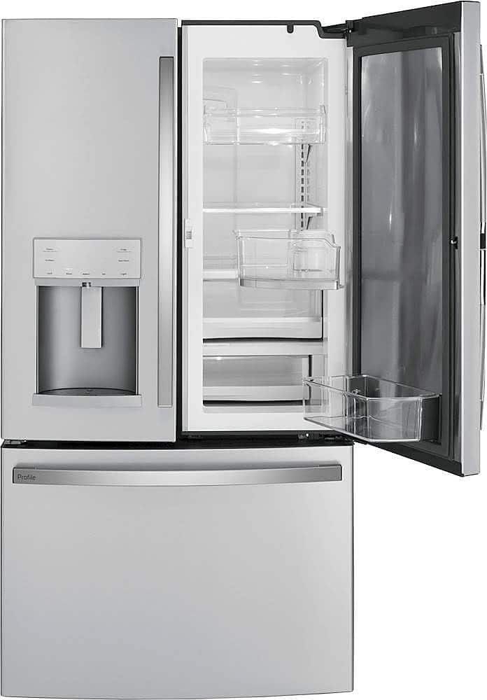 Alt View 13. GE Profile - 27.7 Cu. Ft. French Door-in-Door Refrigerator with Hands-Free AutoFill - Fingerprint resistant stainless steel.