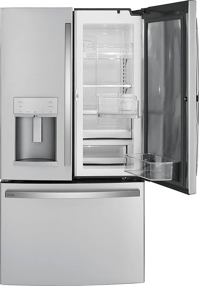 Alt View 13. GE Profile - 27.7 Cu. Ft. French Door-in-Door Refrigerator with Hands-Free AutoFill - Fingerprint resistant stainless steel.