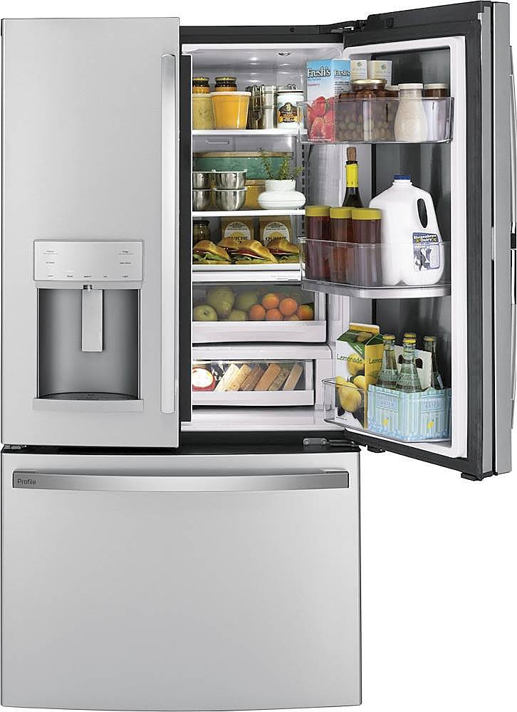 Alt View 16. GE Profile - 27.7 Cu. Ft. French Door-in-Door Refrigerator with Hands-Free AutoFill - Fingerprint resistant stainless steel.