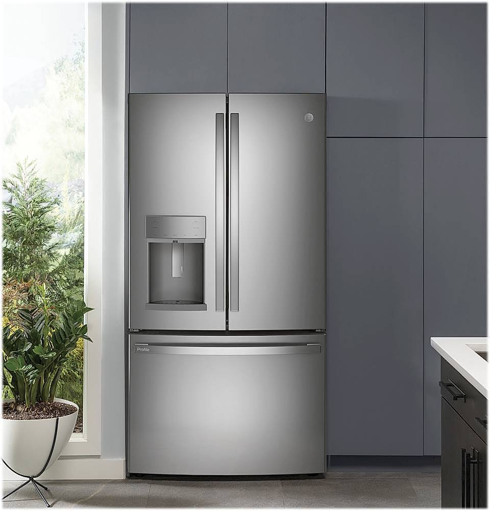 Alt View 17. GE Profile - 27.7 Cu. Ft. French Door-in-Door Refrigerator with Hands-Free AutoFill - Fingerprint resistant stainless steel.