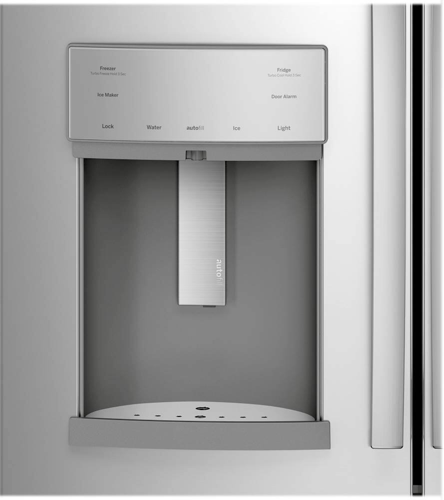 Alt View 4. GE Profile - 27.7 Cu. Ft. French Door-in-Door Refrigerator with Hands-Free AutoFill - Fingerprint resistant stainless steel.