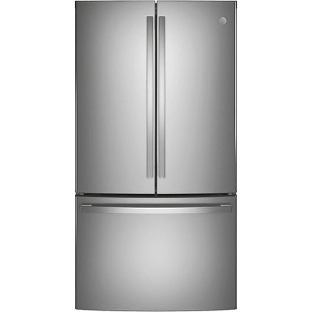 GE - 28.7 Cu. Ft. French Door Refrigerator with LED Lighting - Stainless Steel