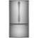 Front. GE - 28.7 Cu. Ft. French Door Refrigerator with LED Lighting - Stainless Steel.