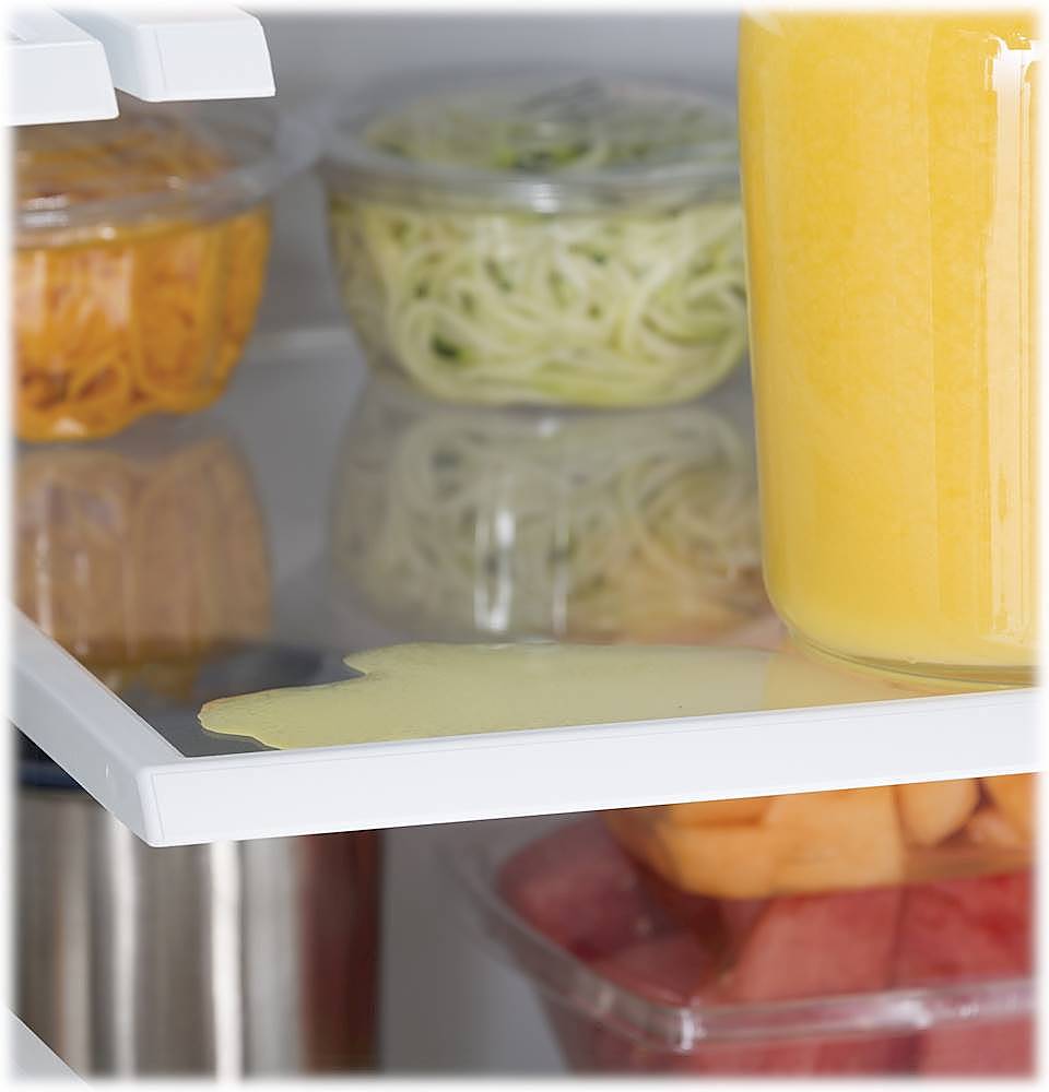 Alt View 14. GE - 25.6 Cu. Ft. French Door Refrigerator - High Gloss Black.