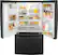 Alt View 1. GE - 25.6 Cu. Ft. French Door Refrigerator - High Gloss Black.