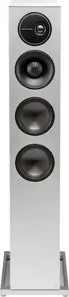 Front. Definitive Technology - Demand D17 3-Way Tower Speaker (Right-Channel) - Single, White, Dual 10” Passive Bass Radiators - Gloss White.