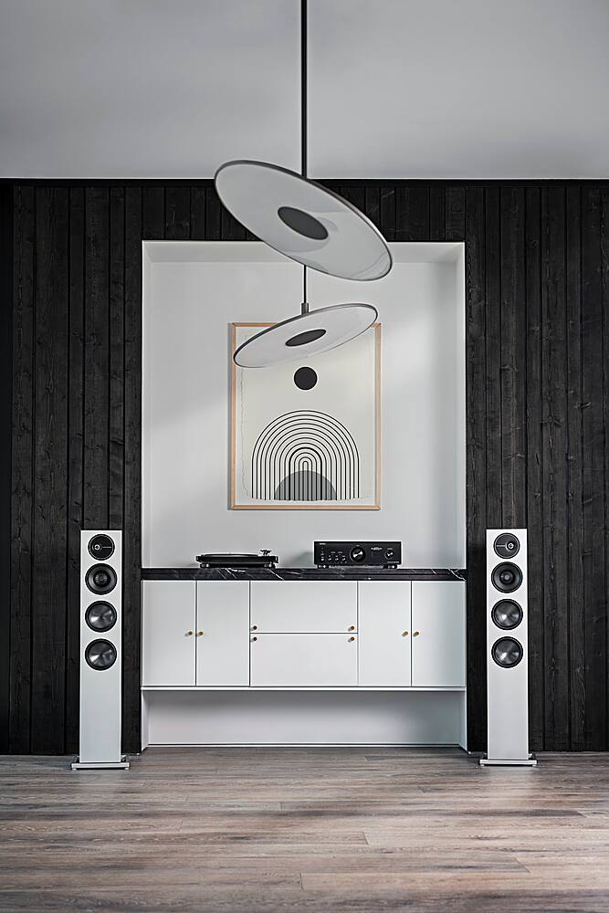 Alt View 12. Definitive Technology - Demand D17 3-Way Tower Speaker (Right-Channel) - Single, White, Dual 10” Passive Bass Radiators - Gloss White.