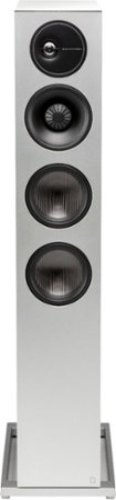 Definitive Technology Demand D17 3-Way Tower Speaker (Left-Channel) - Single, White, Dual 10” Passive Bass Radiators - Gloss White