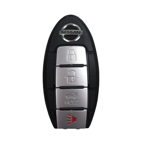 DURAKEY - Replacement Full Function Transponder, Remote and Key for select (2007-2012) Nissan Sentra - Silver/Black