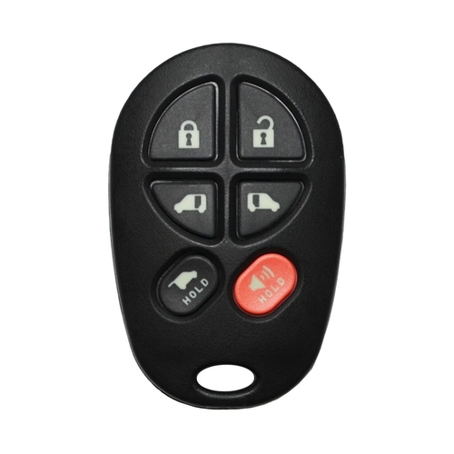 DURAKEY - Replacement Full Function Remote for select (2004-2018) Toyota Sienna - Black