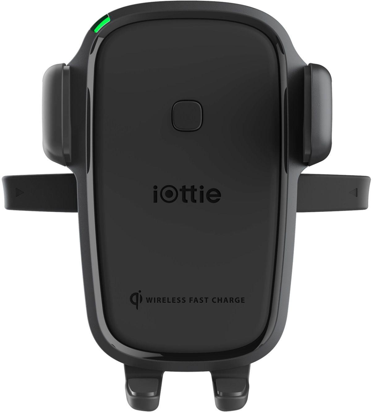 Left View: iOttie - AutoSense Wireless Charging Universal Dash/Windshield Mount for Mobile Phones - Black