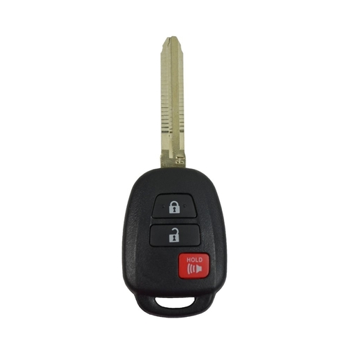 DURAKEY - Replacement Full Function Transponder, Remote and Key for select (2015-2017) Toyota Prius C - Black