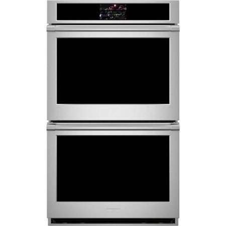 Monogram - Statement Collection 30" Built-In Double Electric Convection Wall Oven - Stainless Steel
