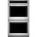 Alt View 12. Monogram - Statement Collection 30" Built-In Double Electric Convection Wall Oven - Stainless Steel.