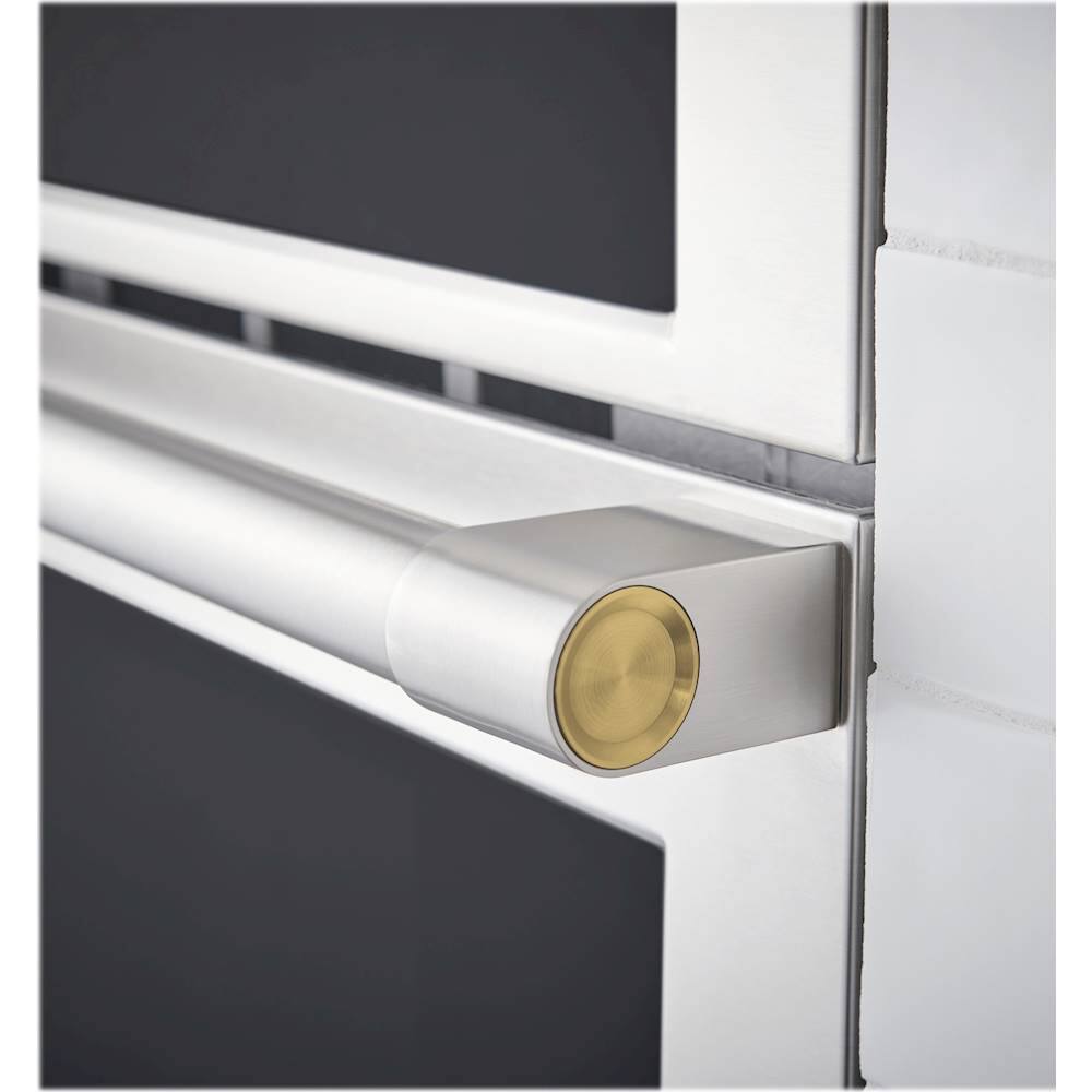 Alt View 14. Monogram - Statement Collection 30" Built-In Double Electric Convection Wall Oven - Stainless Steel.