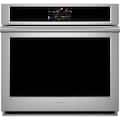Monogram - 30" Built-In Single Electric Convection Wall Oven with European Convection and LCD Controls - Stainless Steel