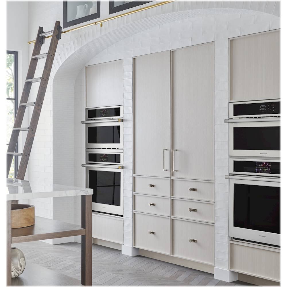 Alt View 20. Monogram - 30" Built-In Single Electric Convection Wall Oven - Stainless Steel.