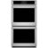 Front. Monogram - Statement Collection 27" Built-In Double Electric Convection Wall Oven - Stainless Steel.