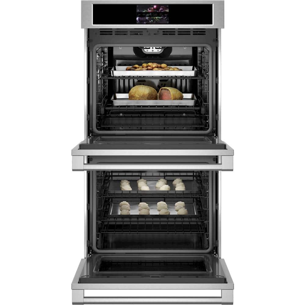 Alt View 13. Monogram - Statement Collection 27" Built-In Double Electric Convection Wall Oven - Stainless Steel.