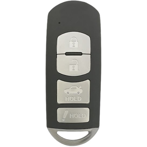 DURAKEY - Replacement Full Function Transponder, Remote and Key for select (2017-2019) Toyota Yaris and (2016) Toyota Yaris iA - Silver/Black