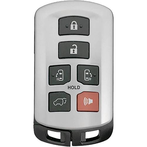DURAKEY - Replacement Full Function Transponder, Remote and Key for select (2011-2019) Toyota Sienna - Silver