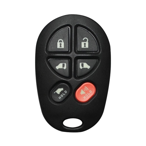 DURAKEY - Replacement Full Function Remote for select (2004-2008) Toyota Sienna - Black