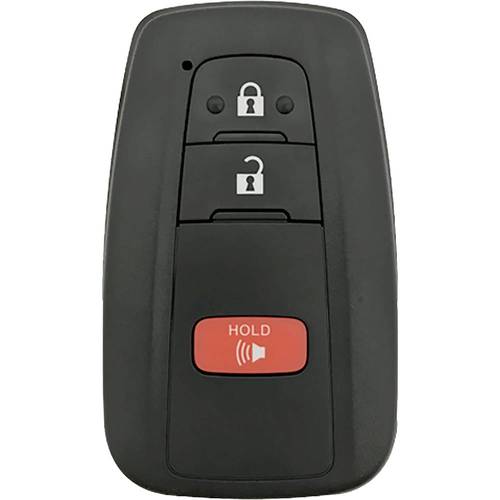 DURAKEY - Replacement Full Function Transponder, Remote and Key for select (2016-2019) Toyota Prius - Black