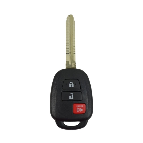 DURAKEY - Replacement Full Function Transponder, Remote and Key for select (2014-2019) Toyota Prius C and (2013-2018) Toyota RAV4 - Black
