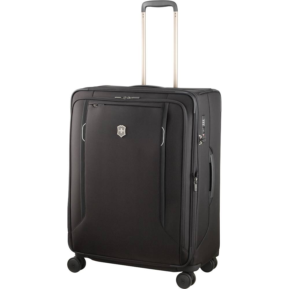 Left View: Victorinox - Werks Traveler 6.0 28" Spinning Suitcase - Black