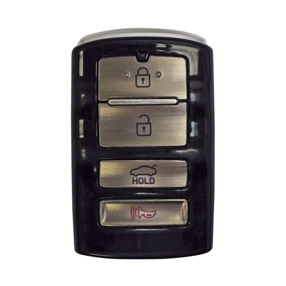 Front. DURAKEY - Replacement Full Function Transponder, Remote and Key for select (2014-2016) Kia Cadenza - Silver/Black.
