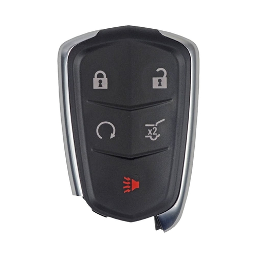 DURAKEY - Replacement Full Function Transponder, Remote and Key for select (2015-2016) Cadillac SRX - Silver/Black