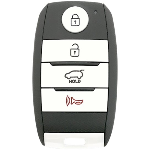DURAKEY - Replacement Full Function Transponder, Remote and Key for select (2014-2017) Kia Soul - White/Black