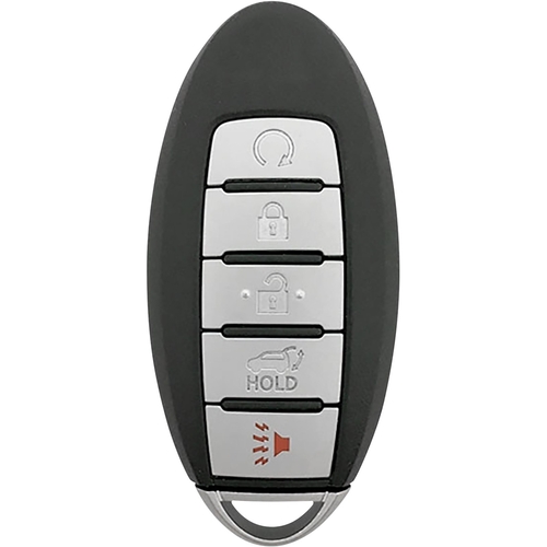 DURAKEY - Replacement Full Function Transponder, Remote and Key for select (2015-2019) Nissan Murano - Silver/Black