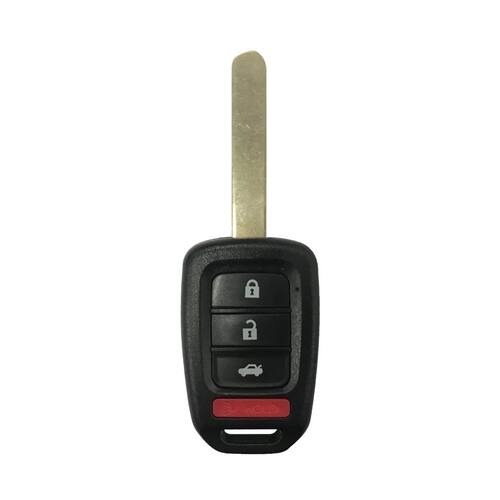 DURAKEY - Replacement Full Function Transponder, Remote and Key for select (2013-2015) Honda Accord and (2014-2015) Honda Civic - Black