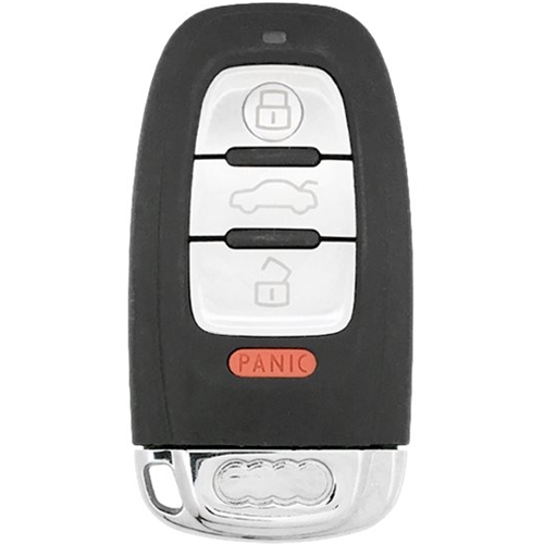 DURAKEY - Replacement Full Function Transponder, Remote and Key for select (2009-2015) Audi A4 and (2009-2015) Audi A5 - Silver/Black