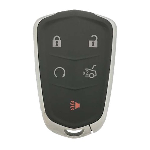 DURAKEY - Replacement Full Function Transponder, Remote and Key for select (2015-2019) Cadillac ATS and (2014-2019) Cadillac CTS - Silver/Black