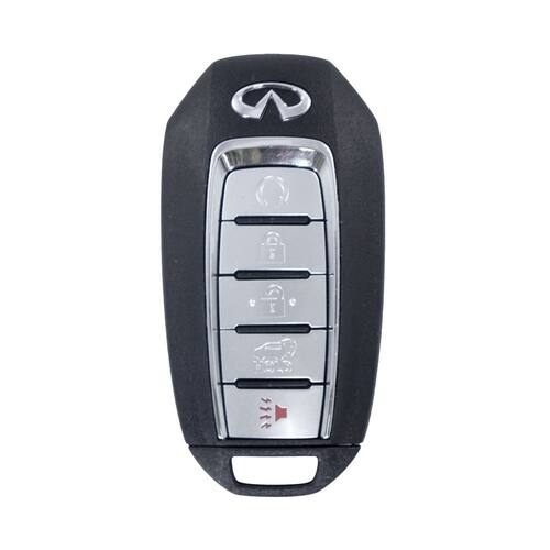 DURAKEY - Replacement Full Function Transponder, Remote and Key for select (2019) Infiniti QX60 - Silver/Black