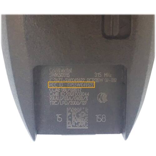 Alt View 11. DURAKEY - Replacement Full Function Transponder, Remote and Key for select (2017-2020) Nissan Rogue - Silver/Black.