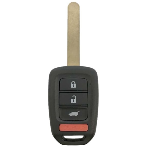 DURAKEY - Replacement Full Function Transponder, Remote and Key for select (2014-2016) Honda CR-V and (2016-2020) Honda HR-V - Black