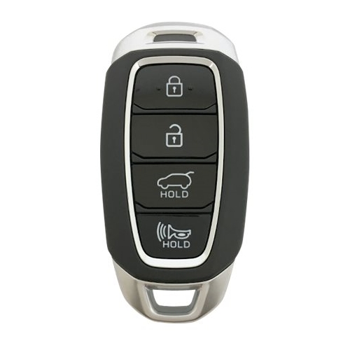 DURAKEY - Replacement Full Function Transponder, Remote and Key for select (2019) Hyundai Santa Fe - Silver/Black