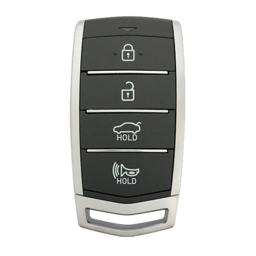 DURAKEY - Replacement Full Function Transponder, Remote and Key for select (2017-2018) Genesis - Silver/Black