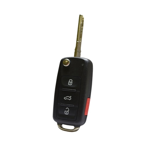 DURAKEY - Replacement Full Function Transponder, Remote and Key for select (2007-2009) Volkswagen GTI - Black