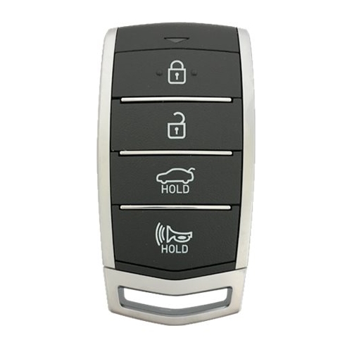 DURAKEY - Replacement Full Function Transponder, Remote and Key for select (2017-2018) Genesis - Silver/Black
