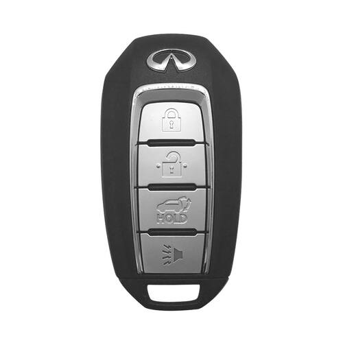 DURAKEY - Replacement Full Function Transponder, Remote and Key for select (2019) Infiniti QX60 - Silver/Black