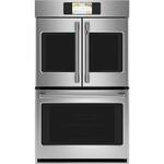 Café - Professional Series 30" Built-In Double Electric Convection Wall Oven - Stainless steel - Front_Standard