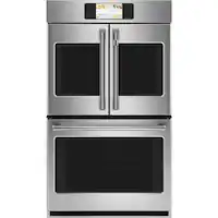 Café - Professional Series 30" Built-In Double Electric Convection Wall Oven, Customizable - Stainless Steel - Front_Zoom