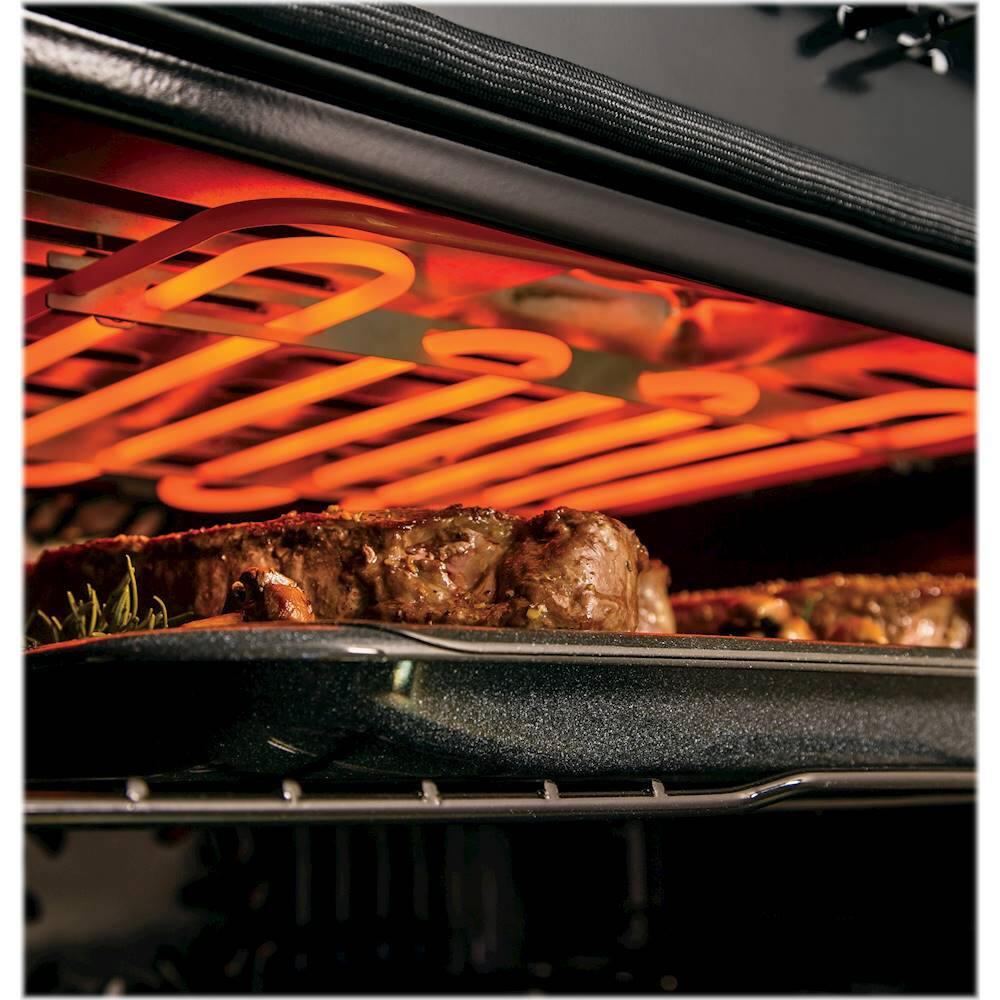 Alt View 13. Café - Professional Series 30" Built-In Double Electric Convection Wall Oven, Customizable - Stainless steel.