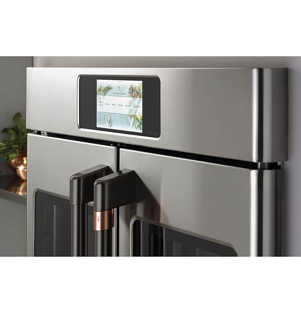 Alt View 23. Café - Professional Series 30" Built-In Double Electric Convection Wall Oven, Customizable - Stainless steel.