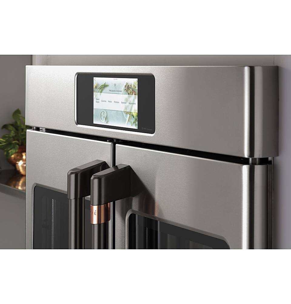 Alt View 23. Café - Professional Series 30" Built-In Double Electric Convection Wall Oven, Customizable - Stainless steel.